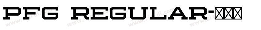 pfg regular字体转换